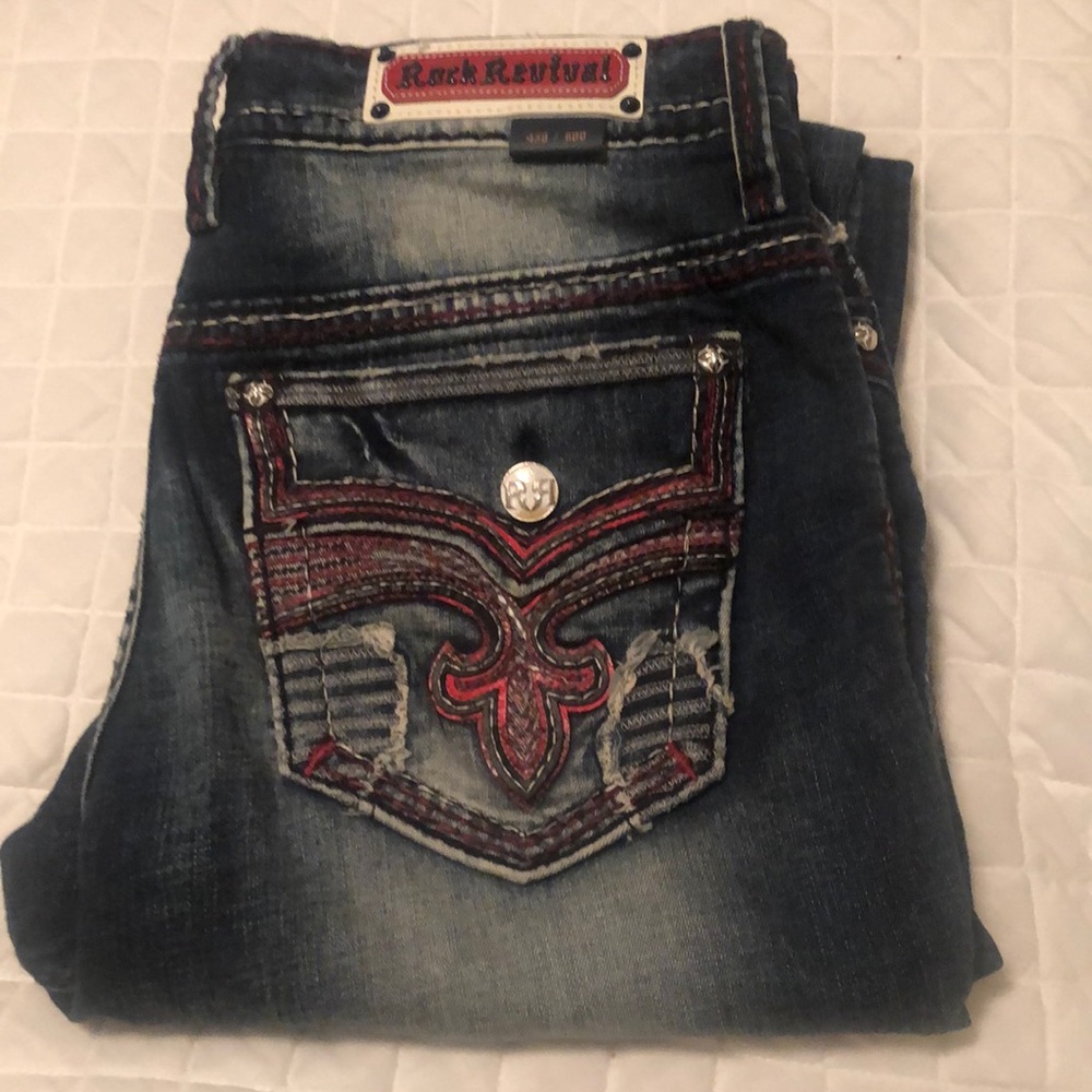 Rock Revival, curvy skinny jeans size 34w/32L
